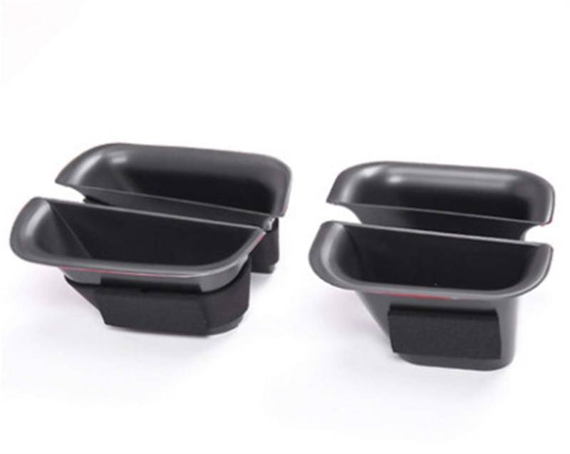 UJMOK Autotür-Aufbewahrungsbox, Griffbox, Handschuh-Armlehnenbox, for Toyota, for Land Cruiser, Prado 120 2003 2004 2005 2006 2007 2008 2009 Zubehör(4pcs Black) von UJMOK