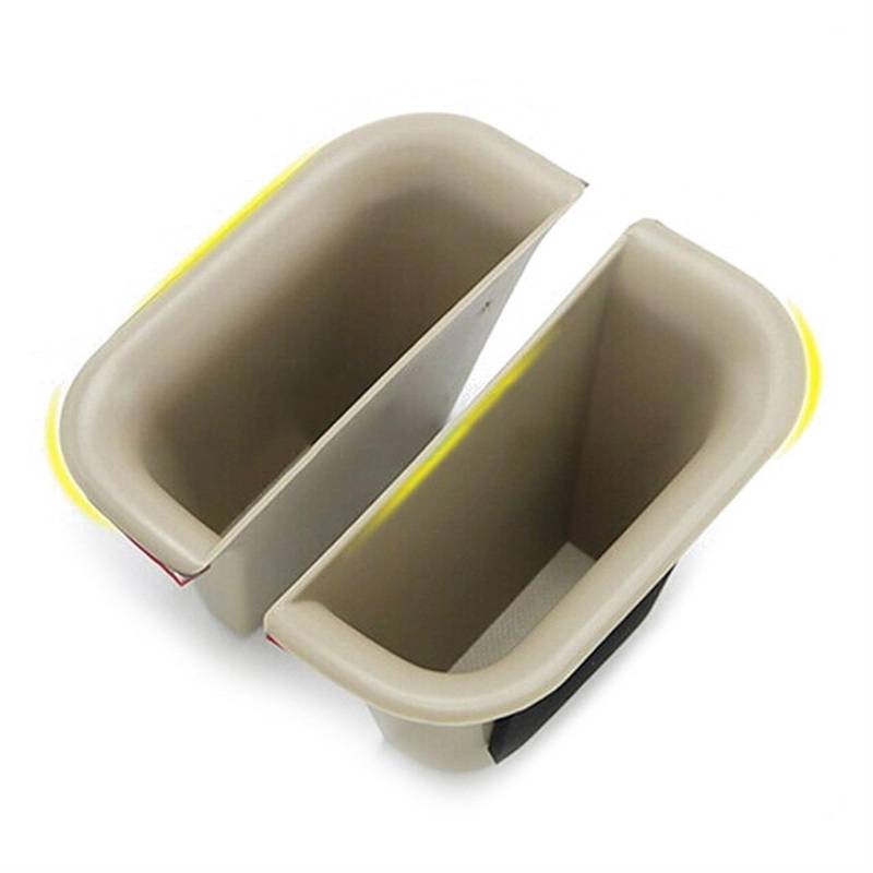 UJMOK Car Door Storage Box Handle Box Glove Armrest Box, for Toyota, Land Cruiser Prado FJ120 2003-2009 Car Auto Inner Armrest Useful(Beige) von UJMOK