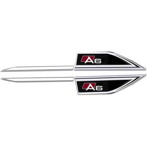 Auto Emblem Aufkleber für Audi A6 S6 2008-2025,Abzeichen Logo Buchstaben Emblem Aufkleber Zeichen Emblem Sticker Abziehbilder,A von UJNVDXZE