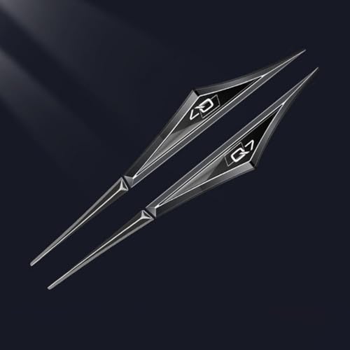 Auto Emblem Aufkleber für Audi Q7,Abzeichen Logo Buchstaben Emblem Aufkleber Zeichen Emblem Sticker Abziehbilder,C von UJNVDXZE