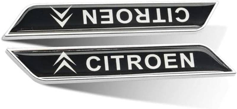 Auto Emblem Aufkleber für Citroen, Abzeichen Logo Buchstaben Emblem Aufkleber Zeichen Emblem Sticker Abziehbilder,b Gold von UJNVDXZE