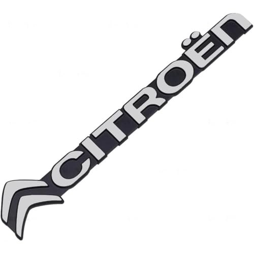 Auto Emblem Aufkleber für Citroen,Abzeichen Logo Buchstaben Emblem Aufkleber Zeichen Emblem Sticker Abziehbilder,Silver von UJNVDXZE