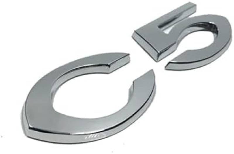 Auto Emblem Aufkleber für Citroen C4 C4l C5, Abzeichen Logo Buchstaben Emblem Aufkleber Zeichen Emblem Sticker Abziehbilder,b von UJNVDXZE