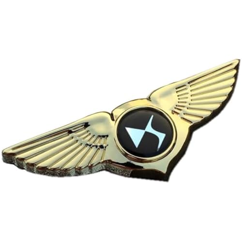Auto Emblem Aufkleber für Citroen DS3 DS5 DS4 C1 C4 Picasso C3 C5 Berlingo Jumper 2cv ZX BX Xsara,Abzeichen Logo Buchstaben Emblem Aufkleber Zeichen Emblem Sticker Abziehbilder,Gold von UJNVDXZE