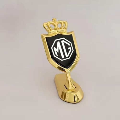 Auto Emblem Aufkleber für MG HS MG3 MG5 MG6 MG7 ZS GS MG4,Abzeichen Logo Buchstaben Emblem Aufkleber Zeichen Emblem Sticker Abziehbilder,B-Silver von UJNVDXZE