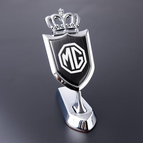 Auto Emblem Aufkleber für MG HS MG3 MG5 MG6 MG7 ZS GS MG4,Abzeichen Logo Buchstaben Emblem Aufkleber Zeichen Emblem Sticker Abziehbilder,B-Silver von UJNVDXZE