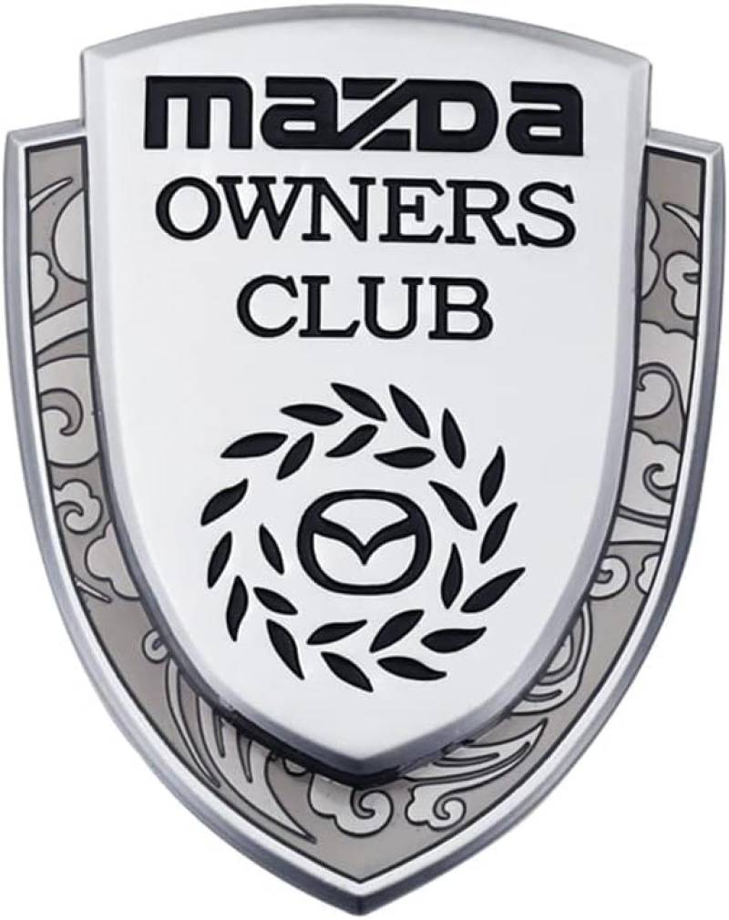 Auto Emblem Aufkleber für Mazda AWD 3D, Abzeichen Logo Buchstaben Emblem Aufkleber Zeichen Emblem Sticker Abziehbilder,a Silver von UJNVDXZE