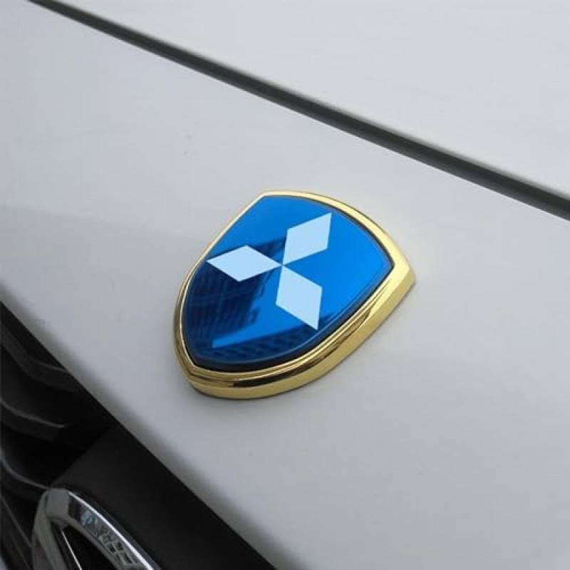 Auto Emblem Aufkleber für Mitsubishi, Abzeichen Logo Buchstaben Emblem Aufkleber Zeichen Emblem Sticker Abziehbilder,c von UJNVDXZE