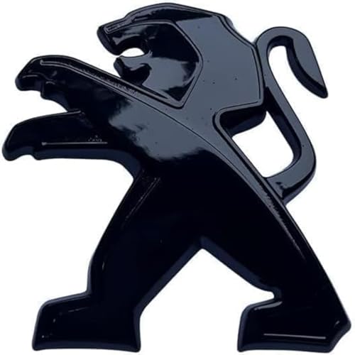 Auto Emblem Aufkleber für Peugeot 207 208,Abzeichen Logo Buchstaben Emblem Aufkleber Zeichen Emblem Sticker Abziehbilder,Black von UJNVDXZE