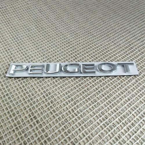Auto Emblem Aufkleber für Peugeot 3008 308 2008 208 408 4008 GT 5008 307 508 206 207 301,Abzeichen Logo Buchstaben Emblem Aufkleber Zeichen Emblem Sticker Abziehbilder,Black von UJNVDXZE