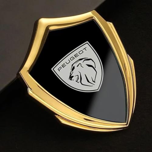 Auto Emblem Aufkleber für Peugeot 408X 2008 408 5008,Abzeichen Logo Buchstaben Emblem Aufkleber Zeichen Emblem Sticker Abziehbilder,C von UJNVDXZE