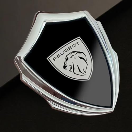 Auto Emblem Aufkleber für Peugeot 408X 2008 408 5008,Abzeichen Logo Buchstaben Emblem Aufkleber Zeichen Emblem Sticker Abziehbilder,C von UJNVDXZE