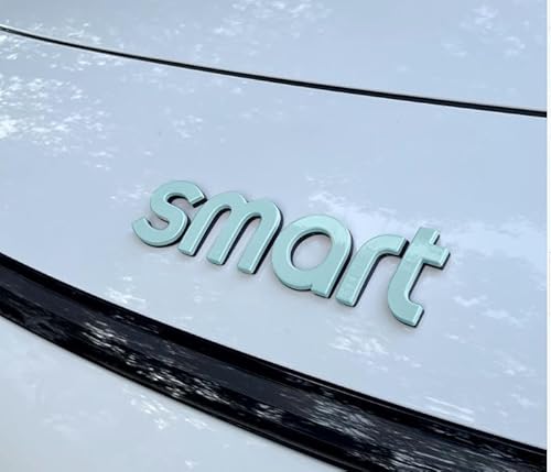 Auto Emblem Aufkleber für Smart, Abzeichen Logo Buchstaben Emblem Aufkleber Zeichen Emblem Sticker Abziehbilder,f Black von UJNVDXZE