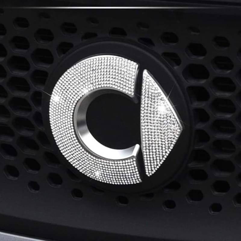 Auto Emblem Aufkleber für Smart Fortwo Forfour 453,Abzeichen Logo Buchstaben Emblem Aufkleber Zeichen Emblem Sticker Abziehbilder von UJNVDXZE