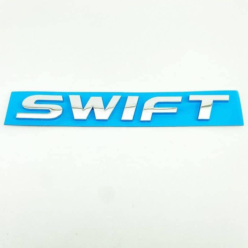 Auto Emblem Aufkleber für Suzuki Swift, Abzeichen Logo Buchstaben Emblem Aufkleber Zeichen Emblem Sticker Abziehbilder,a Silver von UJNVDXZE