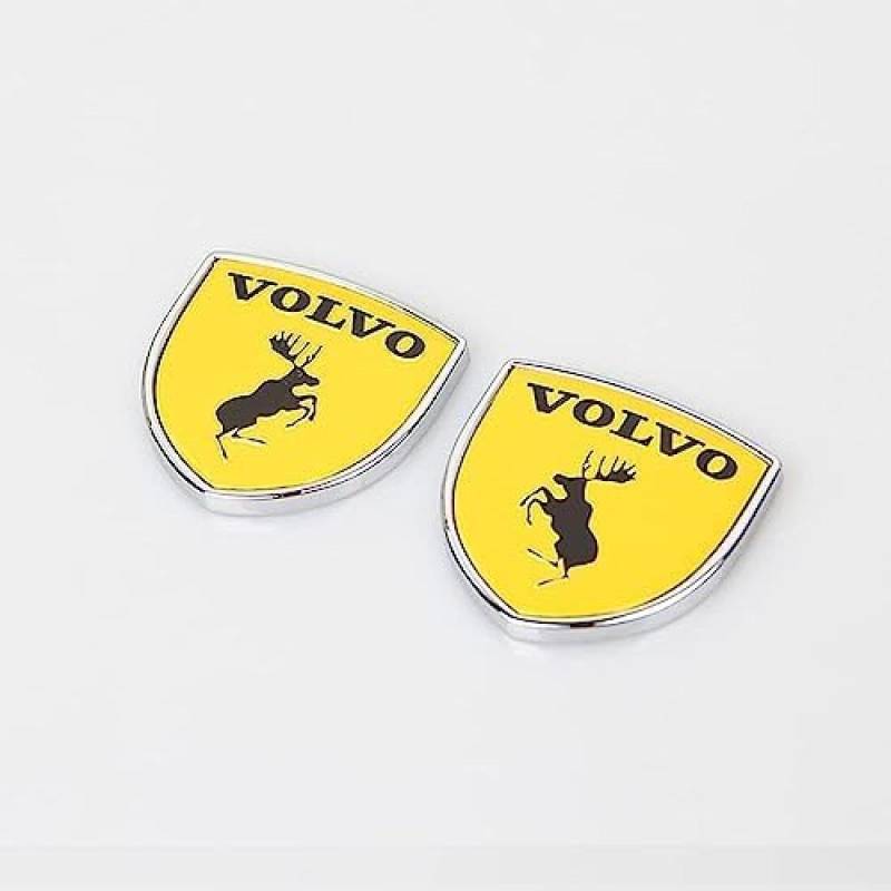 Auto Emblem Aufkleber für Volvo 3D, Abzeichen Logo Buchstaben Emblem Aufkleber Zeichen Emblem Sticker Abziehbilder,a Gold von UJNVDXZE