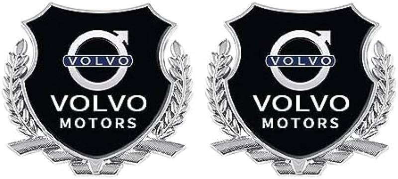 Auto Emblem Aufkleber für Volvo 3D, Abzeichen Logo Buchstaben Emblem Aufkleber Zeichen Emblem Sticker Abziehbilder,a Silver von UJNVDXZE