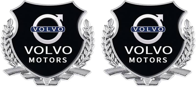 Auto Emblem Aufkleber für Volvo 3D, Abzeichen Logo Buchstaben Emblem Aufkleber Zeichen Emblem Sticker Abziehbilder,a Silver von UJNVDXZE