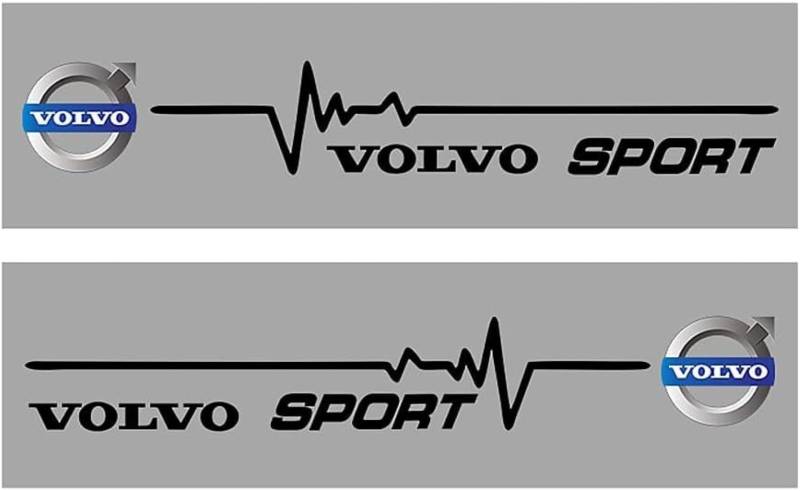 Auto Emblem Aufkleber für Volvo 3D, Abzeichen Logo Buchstaben Emblem Aufkleber Zeichen Emblem Sticker Abziehbilder,b Black von UJNVDXZE