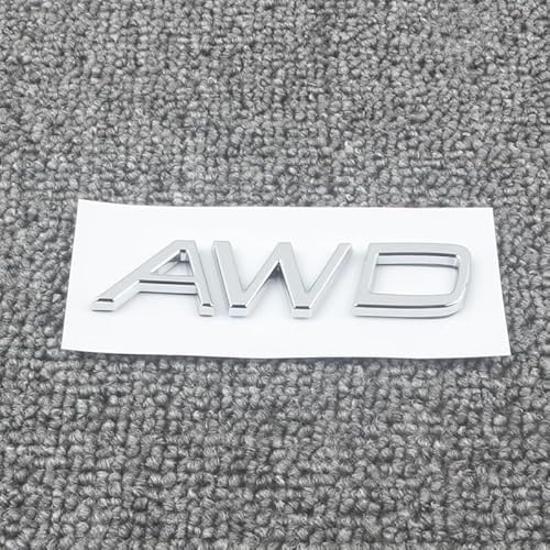 Auto Emblem Aufkleber für Volvo AWD, Abzeichen Logo Buchstaben Emblem Aufkleber Zeichen Emblem Sticker Abziehbilder,a Black von UJNVDXZE
