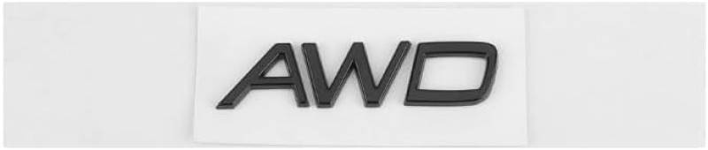 Auto Emblem Aufkleber für Volvo AWD, Abzeichen Logo Buchstaben Emblem Aufkleber Zeichen Emblem Sticker Abziehbilder,b Black von UJNVDXZE