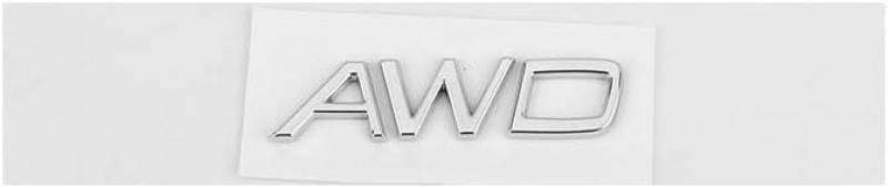 Auto Emblem Aufkleber für Volvo AWD, Abzeichen Logo Buchstaben Emblem Aufkleber Zeichen Emblem Sticker Abziehbilder,b Black von UJNVDXZE