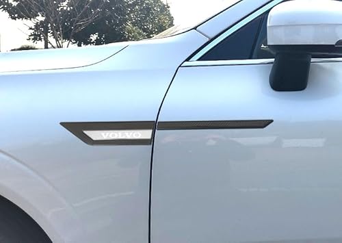 Auto Emblem Aufkleber für Volvo S90 S60 Xc60 Xc90 Xc40, Abzeichen Logo Buchstaben Emblem Aufkleber Zeichen Emblem Sticker Abziehbilder,c Carbon Fiber von UJNVDXZE
