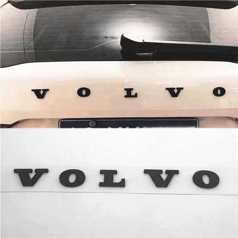 Auto Emblem Aufkleber für Volvo V70 2007-2016, Abzeichen Logo Buchstaben Emblem Aufkleber Zeichen Emblem Sticker Abziehbilder,a Silver von UJNVDXZE