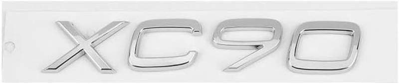 Auto Emblem Aufkleber für Volvo Xc40 Xc60 Xc90, Abzeichen Logo Buchstaben Emblem Aufkleber Zeichen Emblem Sticker Abziehbilder,b Silver von UJNVDXZE