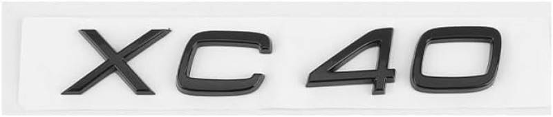 Auto Emblem Aufkleber für Volvo Xc40 Xc60 Xc90, Abzeichen Logo Buchstaben Emblem Aufkleber Zeichen Emblem Sticker Abziehbilder,b Silver von UJNVDXZE