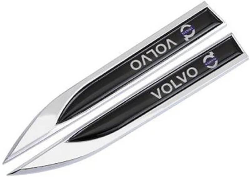 Auto Emblem Aufkleber für Volvo Xc60 S90 S60l Xc90, Abzeichen Logo Buchstaben Emblem Aufkleber Zeichen Emblem Sticker Abziehbilder,b Black von UJNVDXZE