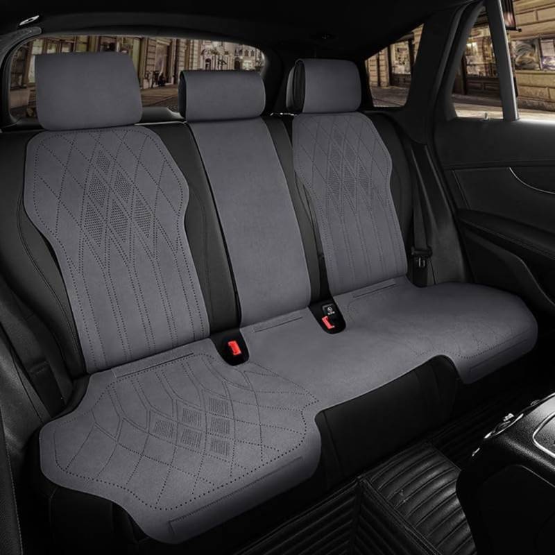 UJNVDXZE Autositzbezug-Sets für Mitsubishi Pajero Outlander Delica/Eclipse Cross,Atmungsaktive Strapazierfähige Auto Vordersitze Rückbank Sitzschoner Zubehör von UJNVDXZE