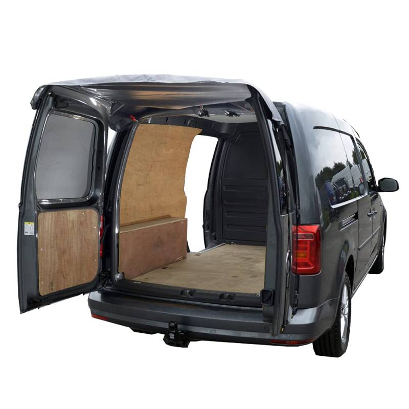 Maßgeschneiderte Abdeckungen für VW Caddy Maxi Life (ab 2004), maßgeschneiderte Abdeckung für hintere Scheunentür, Grau – BDC567GREYAD6 von UK Custom Covers