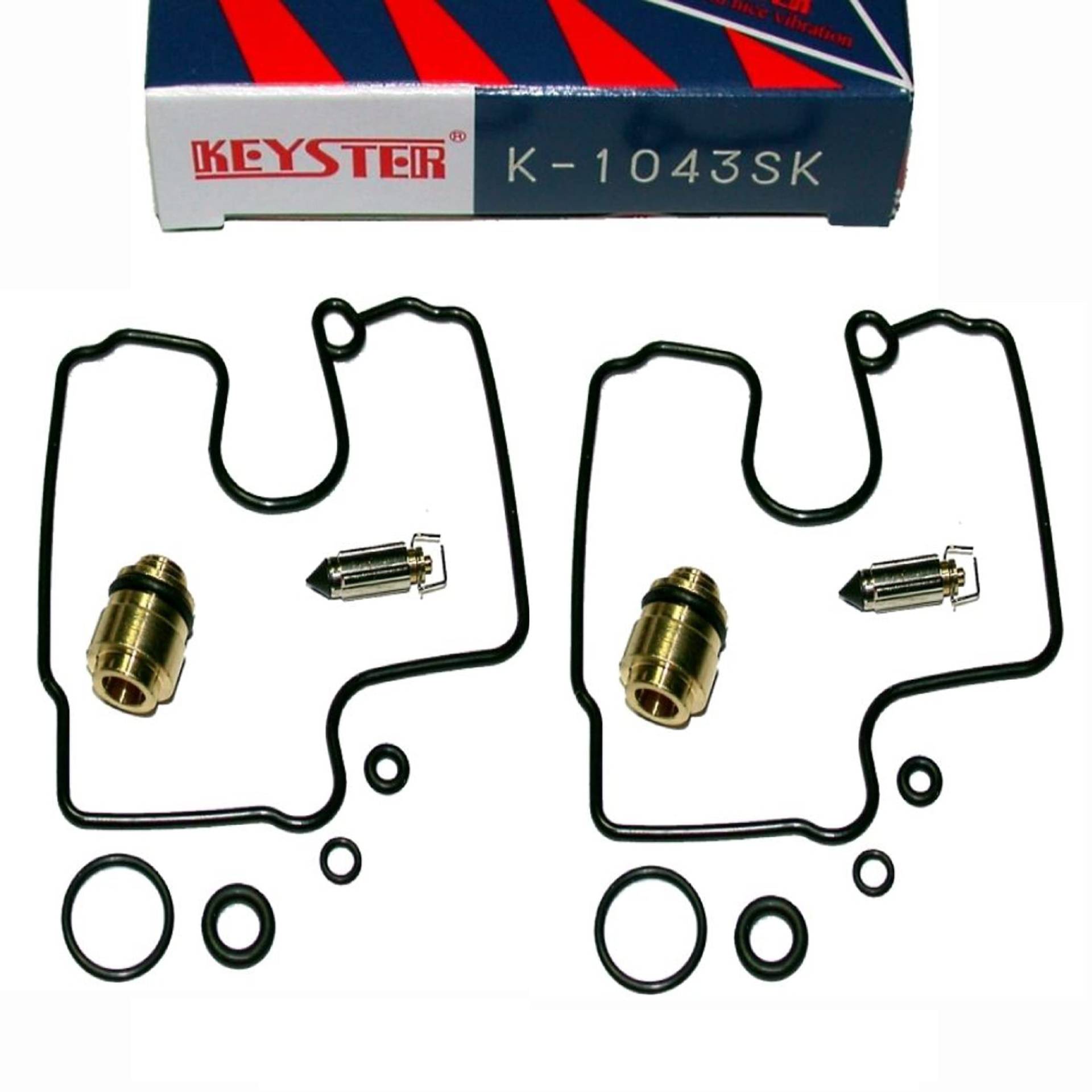 2X Keyster K-1043SK Vergaser Reparatursatz für Suzuki VL 1500 LC Intruder 1998-2004 von UK-Motors