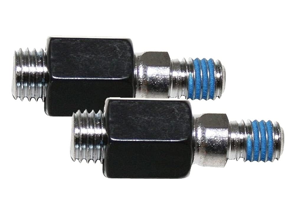 2er Set Motorrad Spiegeladapter M10 Rechtsgewinde für M8 Sackloch von UK-Motors