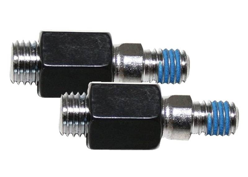 2er Set Motorrad Spiegeladapter M10 Rechtsgewinde für M8 Sackloch von UK-Motors