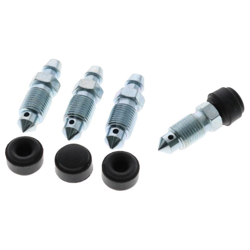 4X Bremssattel Entlüfterschraube Entlüftungsventil M10x1x34 mm SW10 mit Kappe von UK-Motors