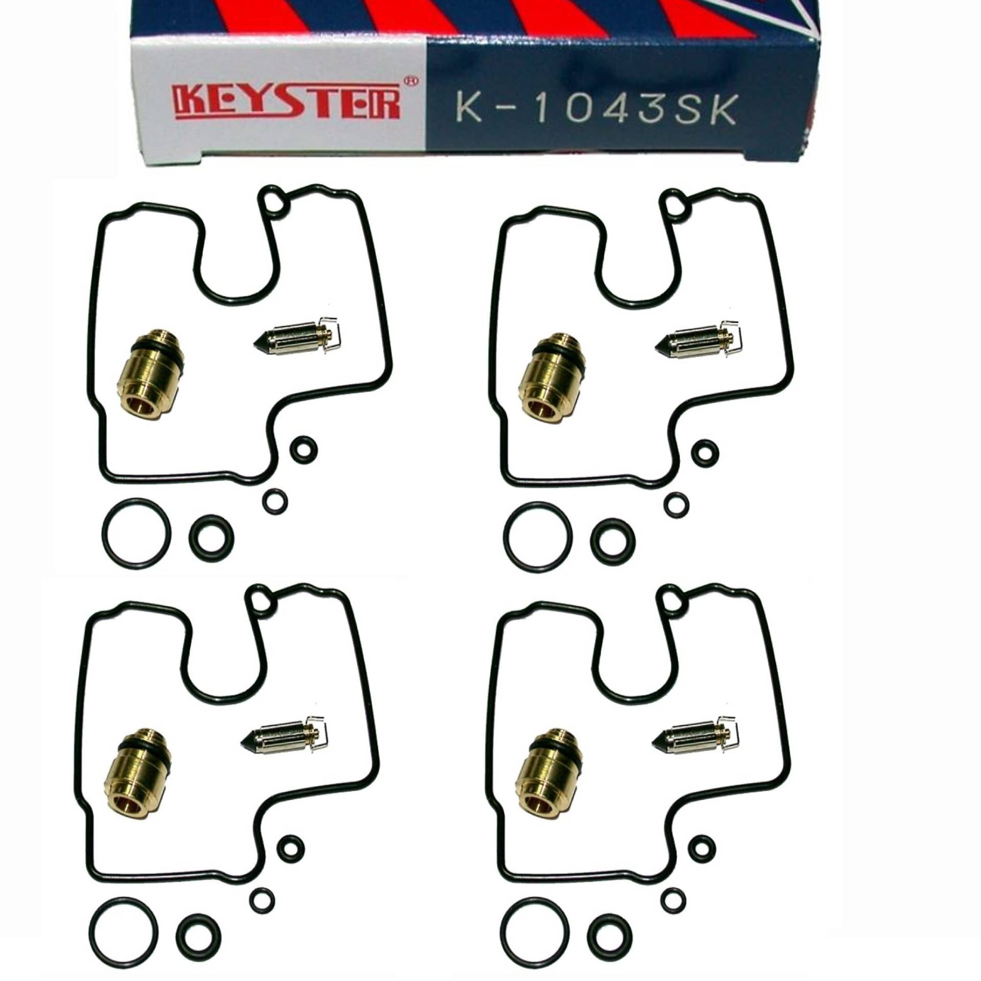 4X Keyster K-1043SK Vergaser Reparatursatz für Suzuki GSX-R600 1997-00 GSX-R750 1996-99 von UK-Motors