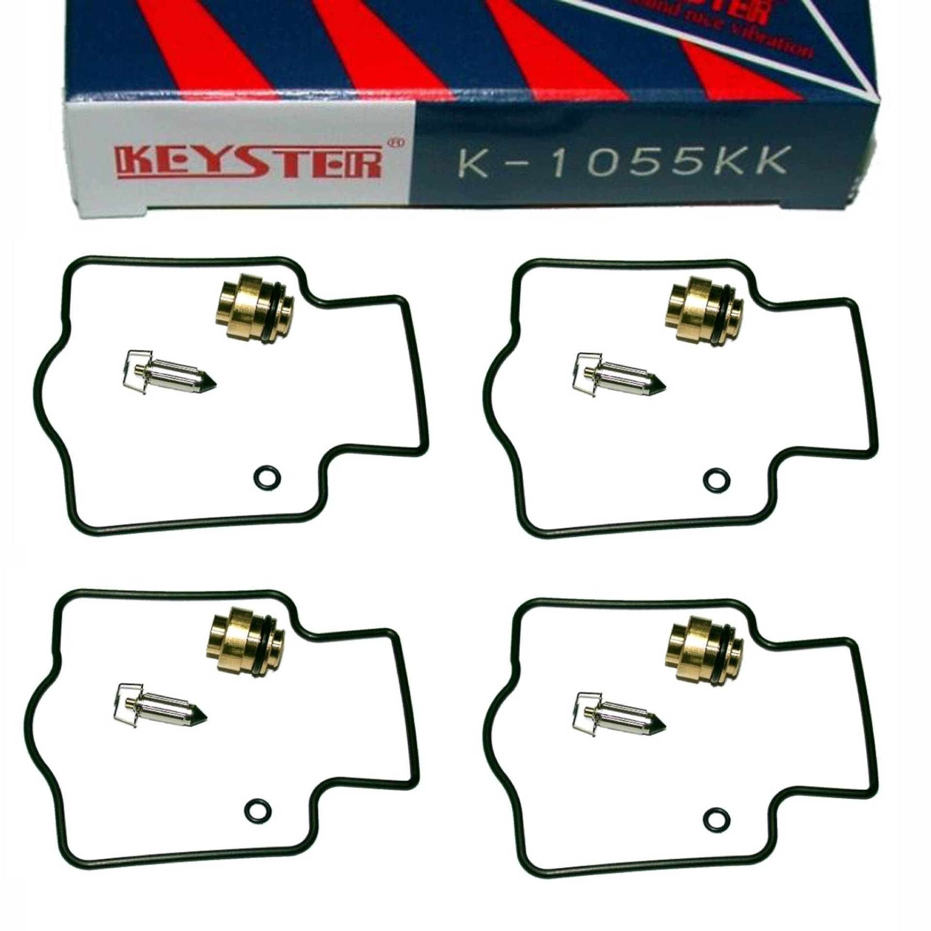 4X Keyster K-1055KK Vergaser Reparatursatz für Kawasaki ZX-10 1000 B Tomcat 1988-1990 von UK-Motors