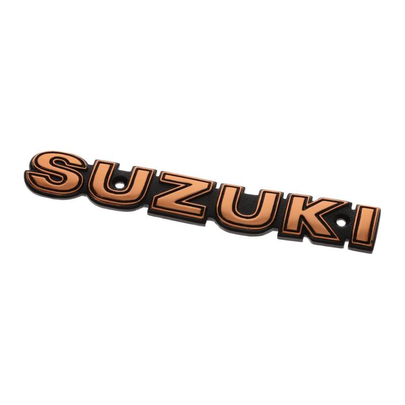 Benzintank Emblem Metall Kraftstofftank Emblem für Suzuki GN125 GN 125 von UK-Motors