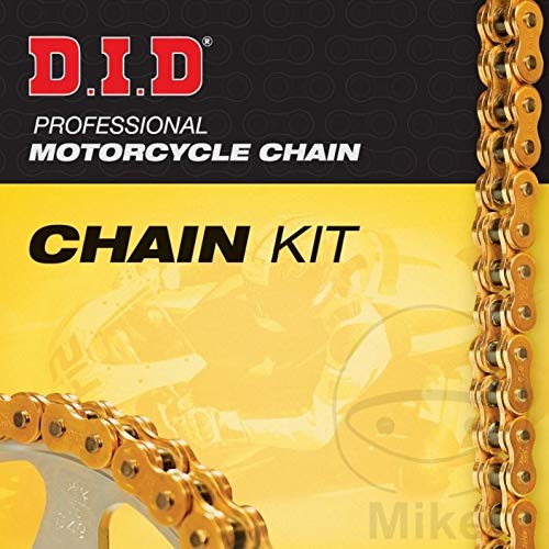 DID 520VX3 X-Ringkette Kettensatz Gold verstärkt für KTM Duke 125, RC 125 ABS, 14-45-112 von UK-Motors
