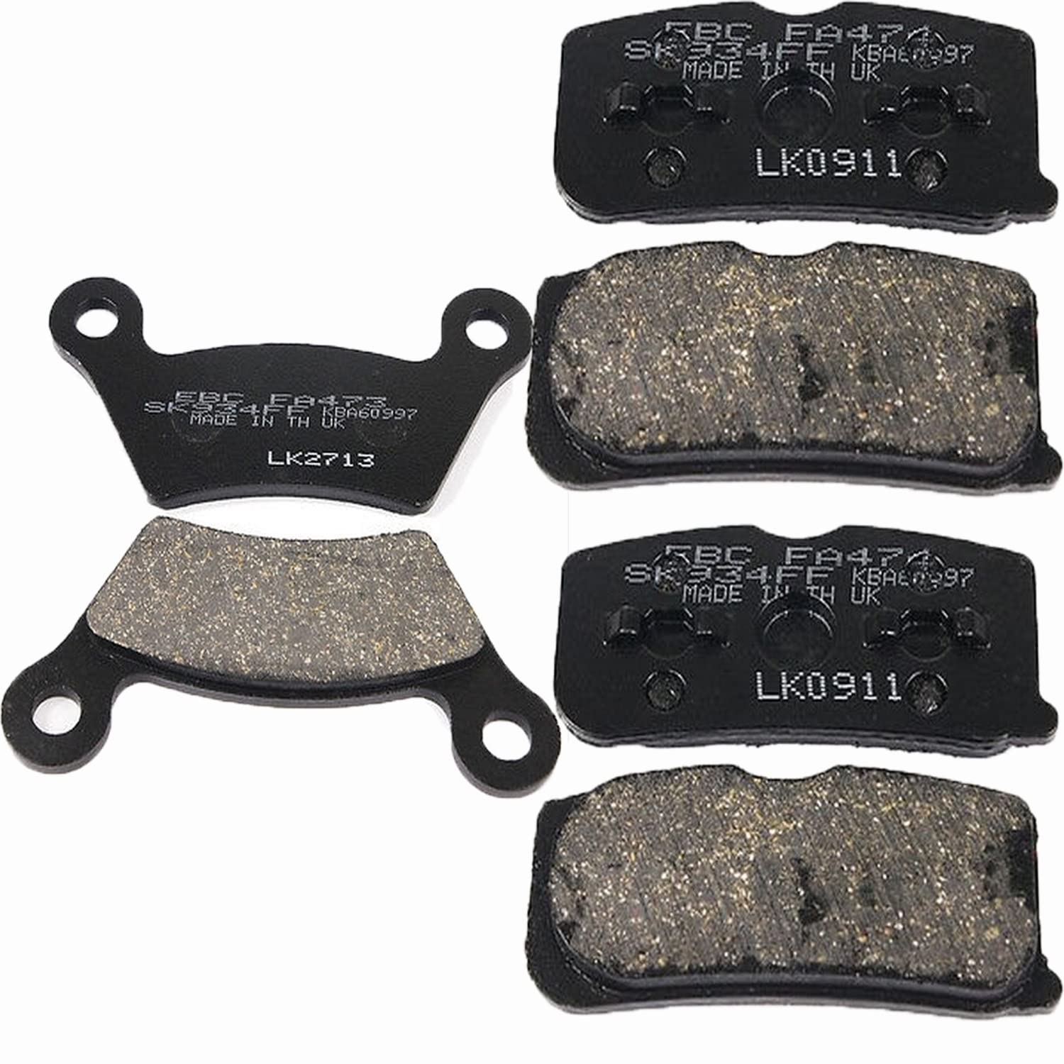 EBC Bremsbeläge Set vorne + hinten passend für CAN-AM Spyder 1000 SM5 SE5 RS RSS RT EBC Bremsbeläge Set vorne + hinten passend für CAN-AM Spyder 1000 SM5 SE5 RS RSS RT von UK-Motors
