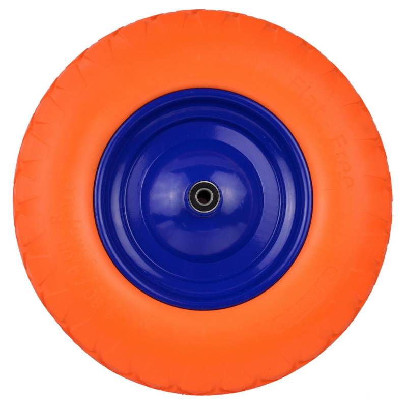 Reifen Schubkarrenrad 4.00-8 4.80-8 pannensicher PU Vollgummi Schubkarrenreifen orange von UK-Motors