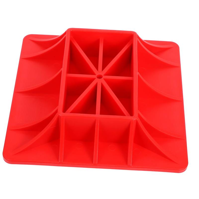 UKCOCO Basishalterung hydraulische Wagenheberauflagen Wagenheberpolster anheben Klinkenadapterpads Stütze für den Wagenheber Jack-Pads hydraulische Wagenheberschale Kieselgel rot von UKCOCO