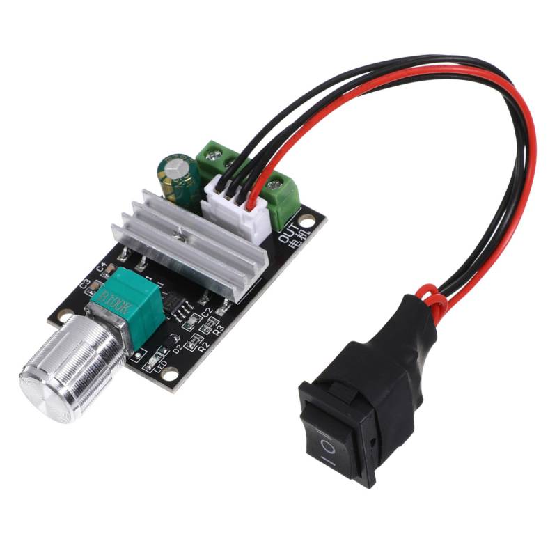 UKCOCO Gouverneur einstellbarer Regler Treiber Steuermotor Schutz Motorsteuerung PWM Motor Controller Adjustable Motor Speed Controller DC Motor Control 1203bb-Controller PWM-Controller von UKCOCO
