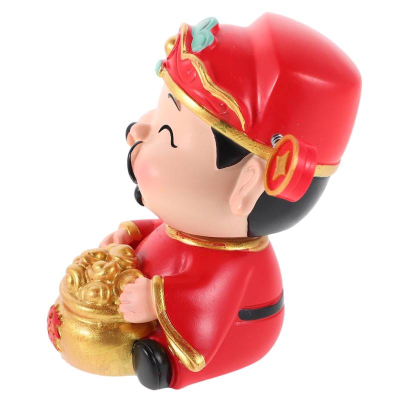 UKCOCO Kreative Geldgott-figur Für Das Armaturenbrett Im Auto Und Den Schreibtisch. Mini-reichtumsstatue Für Glück Und Reichtum. Langlebiges Und Leicht Zu Reinigendes von UKCOCO