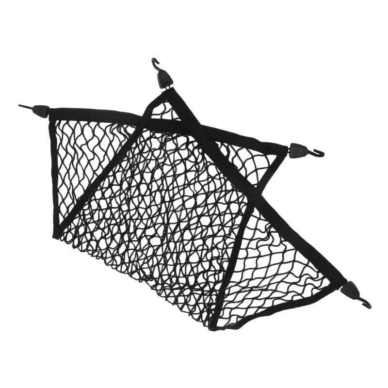 UKCOCO Wohnmobilnetz Netze für Fracht Gepäcknetz für Transporter kleines Frachtnetz Außenabdeckung für Gartenwagen Bungee-Frachtnetz Wagenzubehör Campingwagennetz Polyester Schwarz von UKCOCO