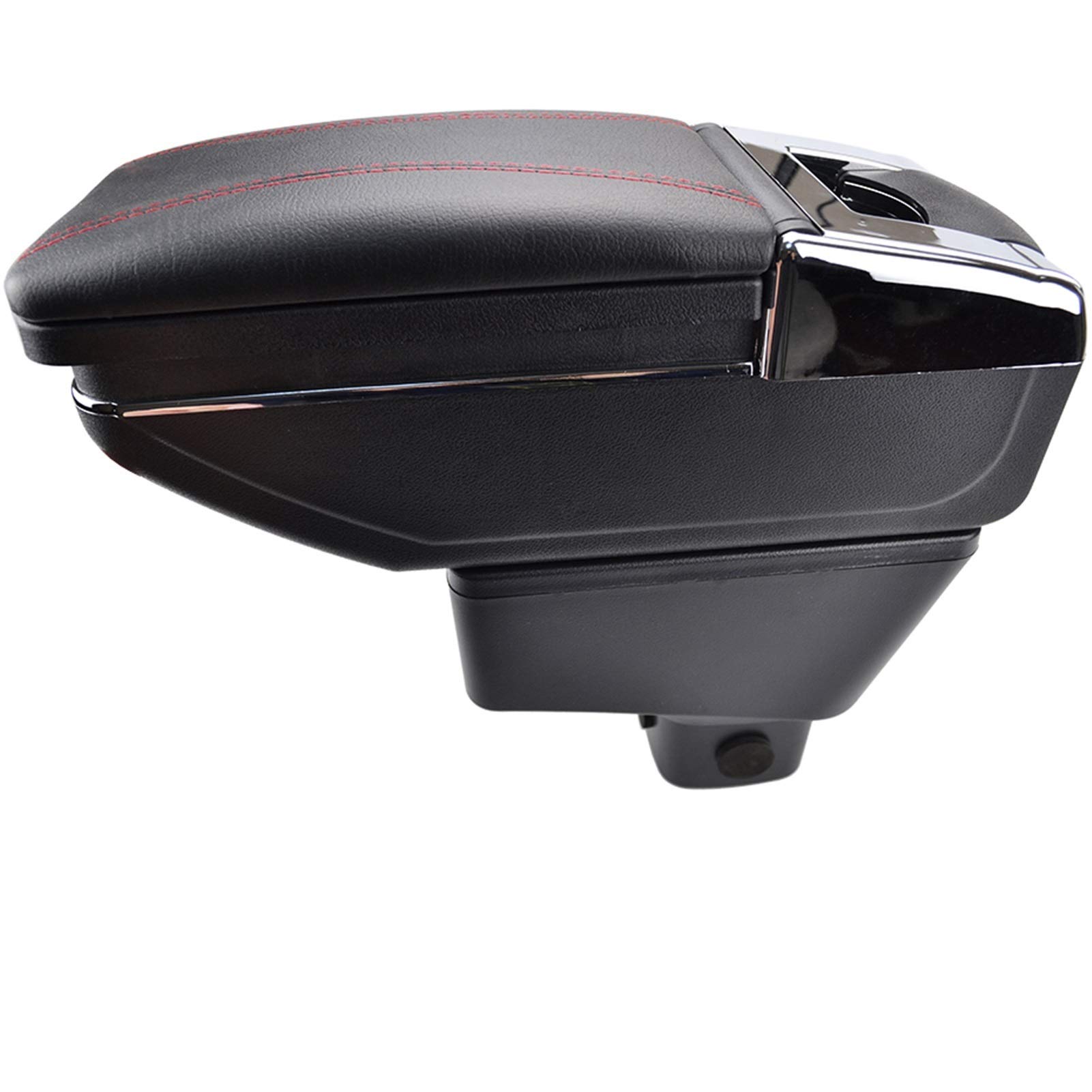 Armlehne Auto,Mittelarmlehne Armlehne passend Passend für Suzuki Sx4 2007–2013 Center Center Console Storage Box Armlehne drehbar(Red Thread) von UKJIAHAO