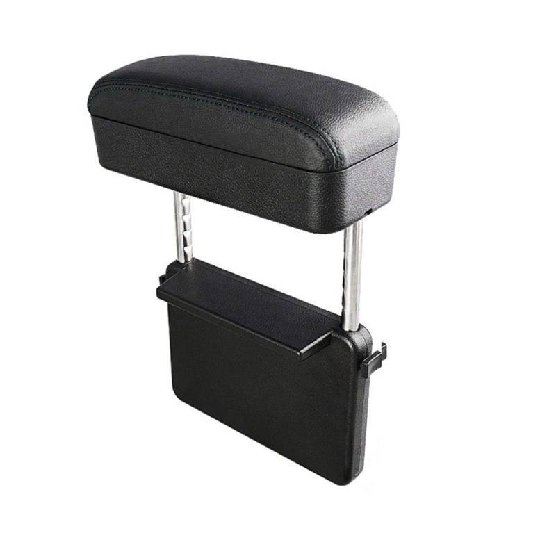 Armlehne Auto,Mittelarmlehne Armlehnenbox fürs Auto, Ellenbogenstütze, universeller Organizer Passend für Autositzlücken, Armlehnenbox, passend Passend für Autozubehör, Armlehnenkissen(Black Type 2) von UKJIAHAO