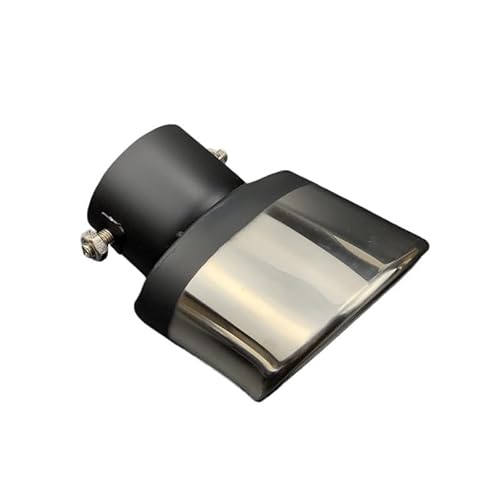 Auspuffblenden,Auto Auspuff Endrohr Autozubehör Auspuffrohr(B Type Bent Silver) von UKJIAHAO